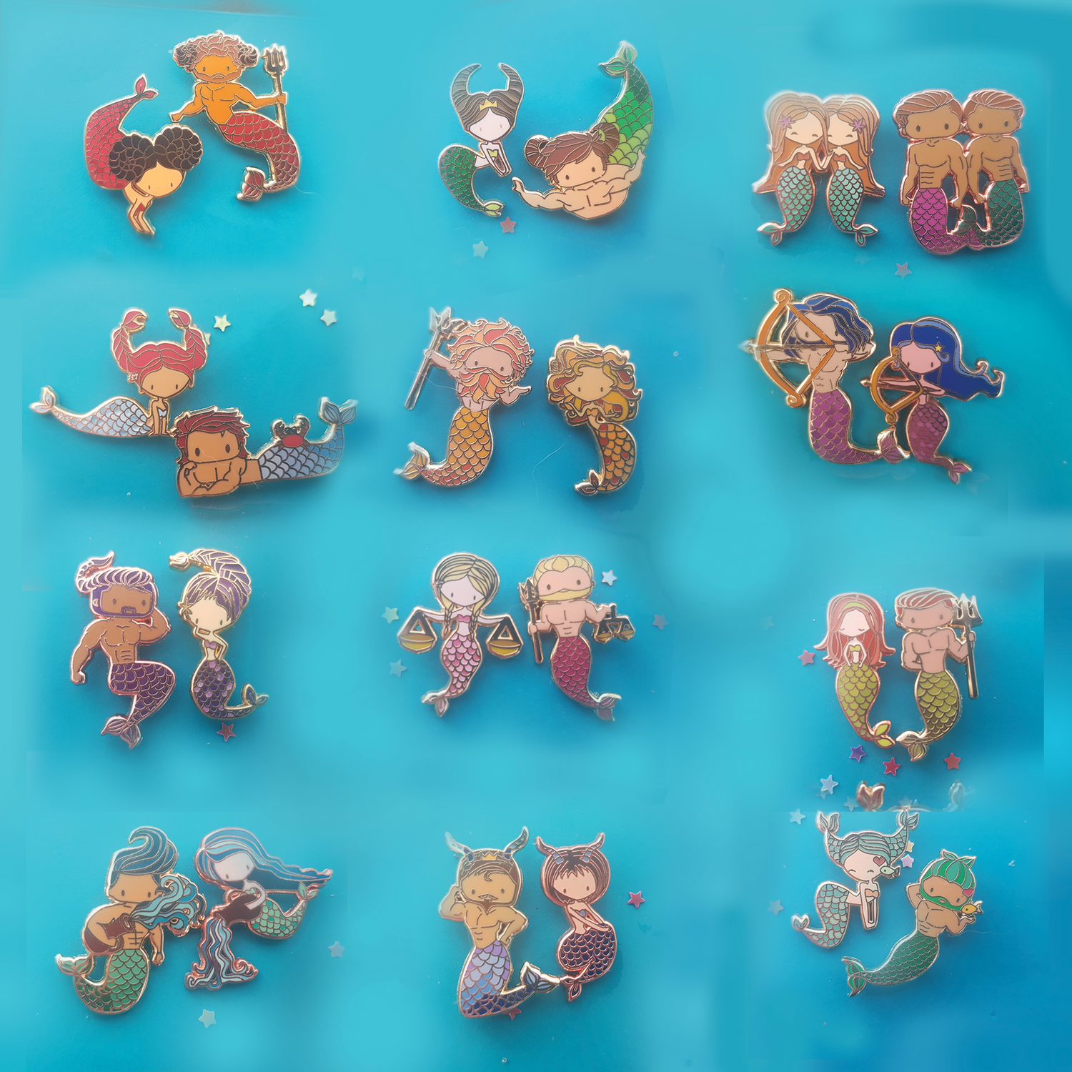 Zodiac Mermaids & Mermen