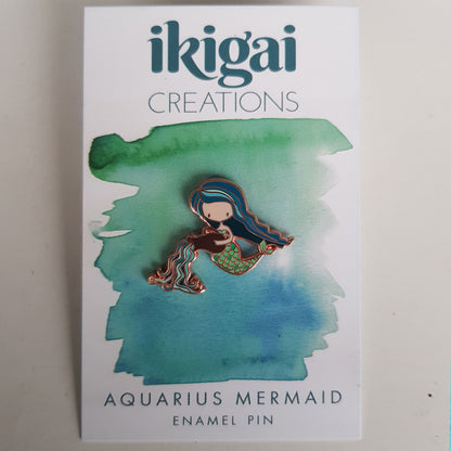Aquarius Mermaid Pin