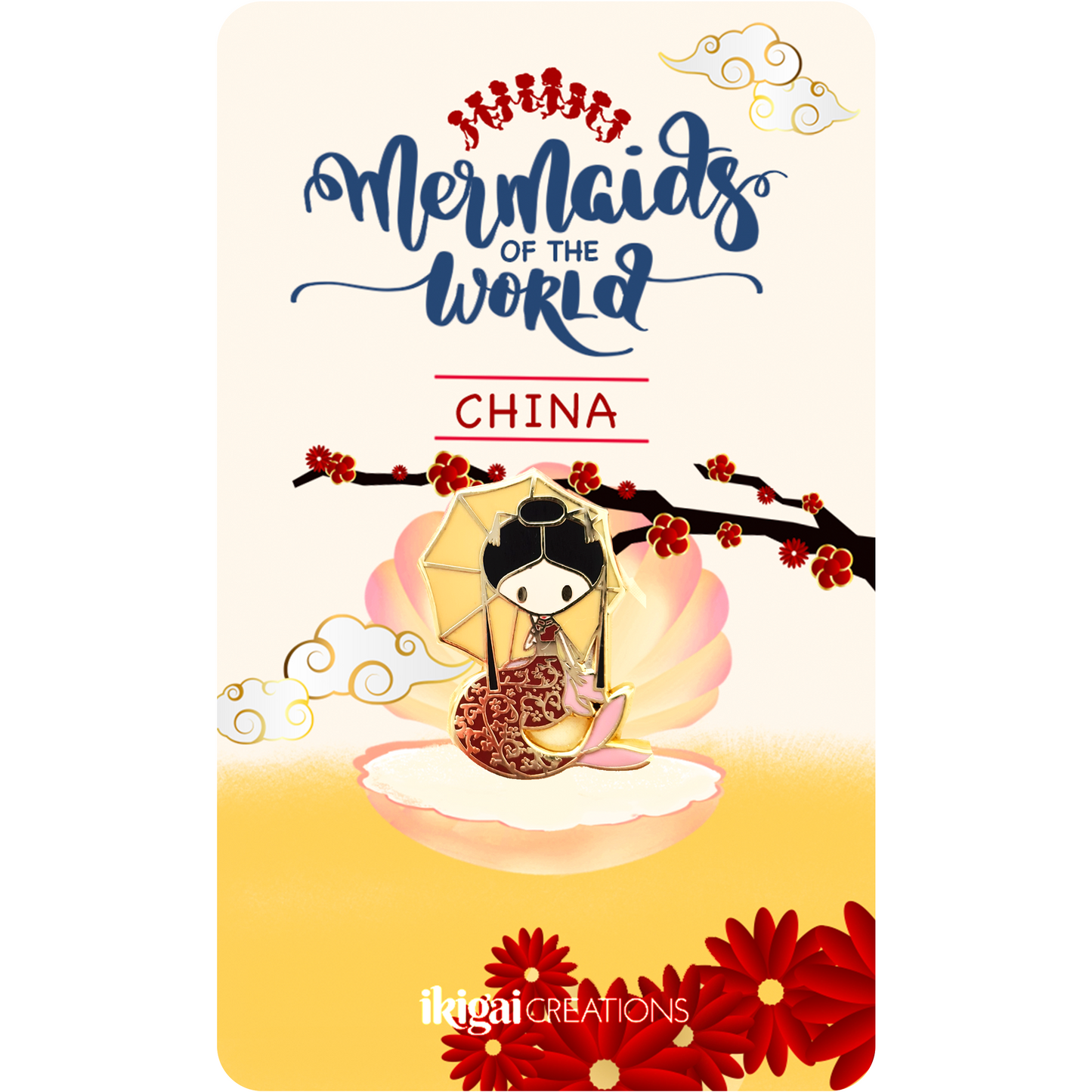 Mermaid of China Pin