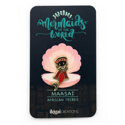 Mermaid of Maasai Tribe Pin