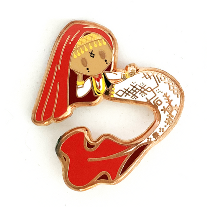 Mermaid of Amazigh Tribe Pin