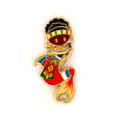 Mermaid of Ndebele Tribe Pin