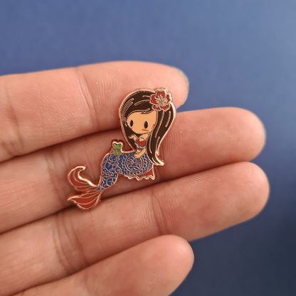 Taino Mermaid of Puerto Rico Pin