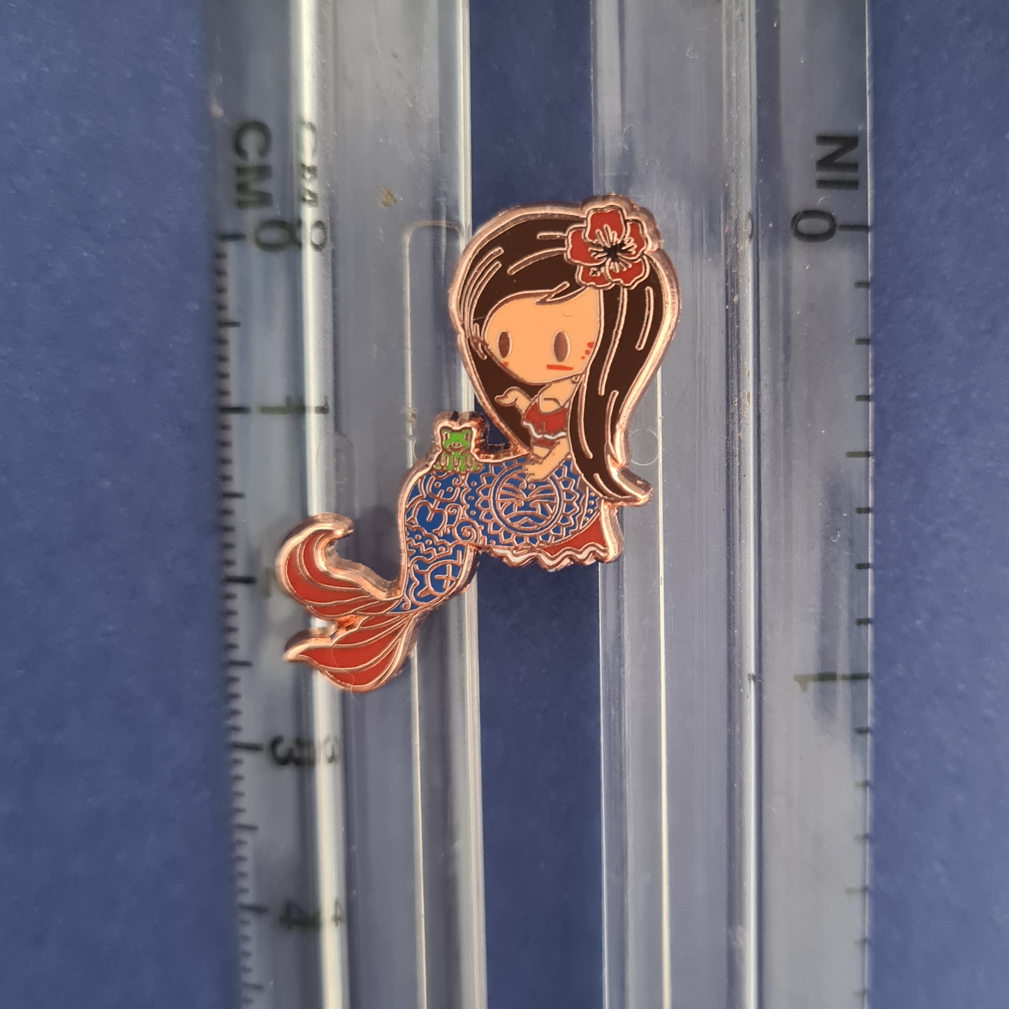 Taino Mermaid of Puerto Rico Pin
