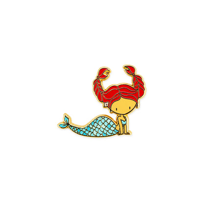 Cancer Mermaid Pin