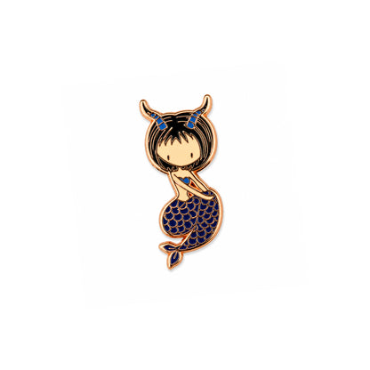 Capricorn Mermaid Pin