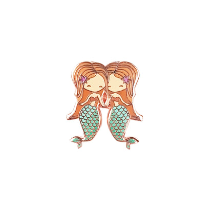 Gemini Mermaid Pin