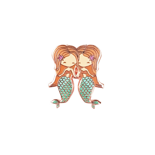 Gemini Mermaid Pin