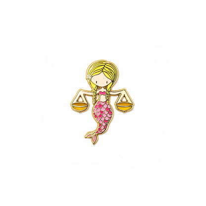 Libra Mermaid Pin