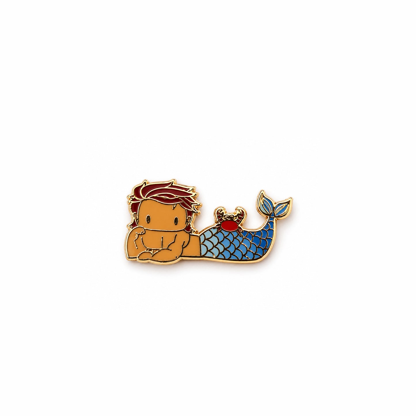 Cancer Merman Pin