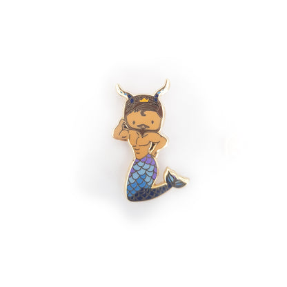 Capricorn Merman Pin