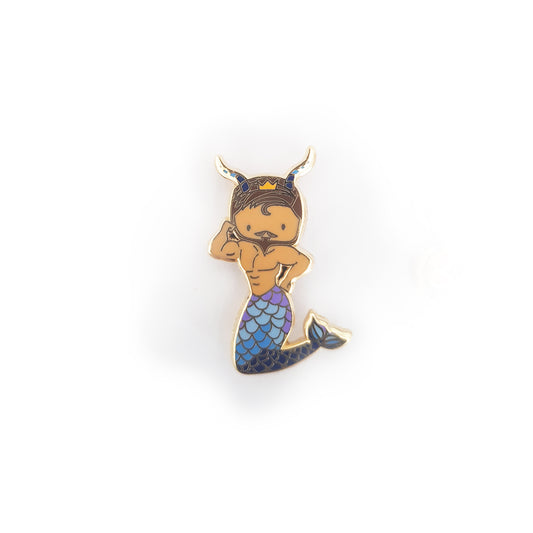 Capricorn Merman Pin