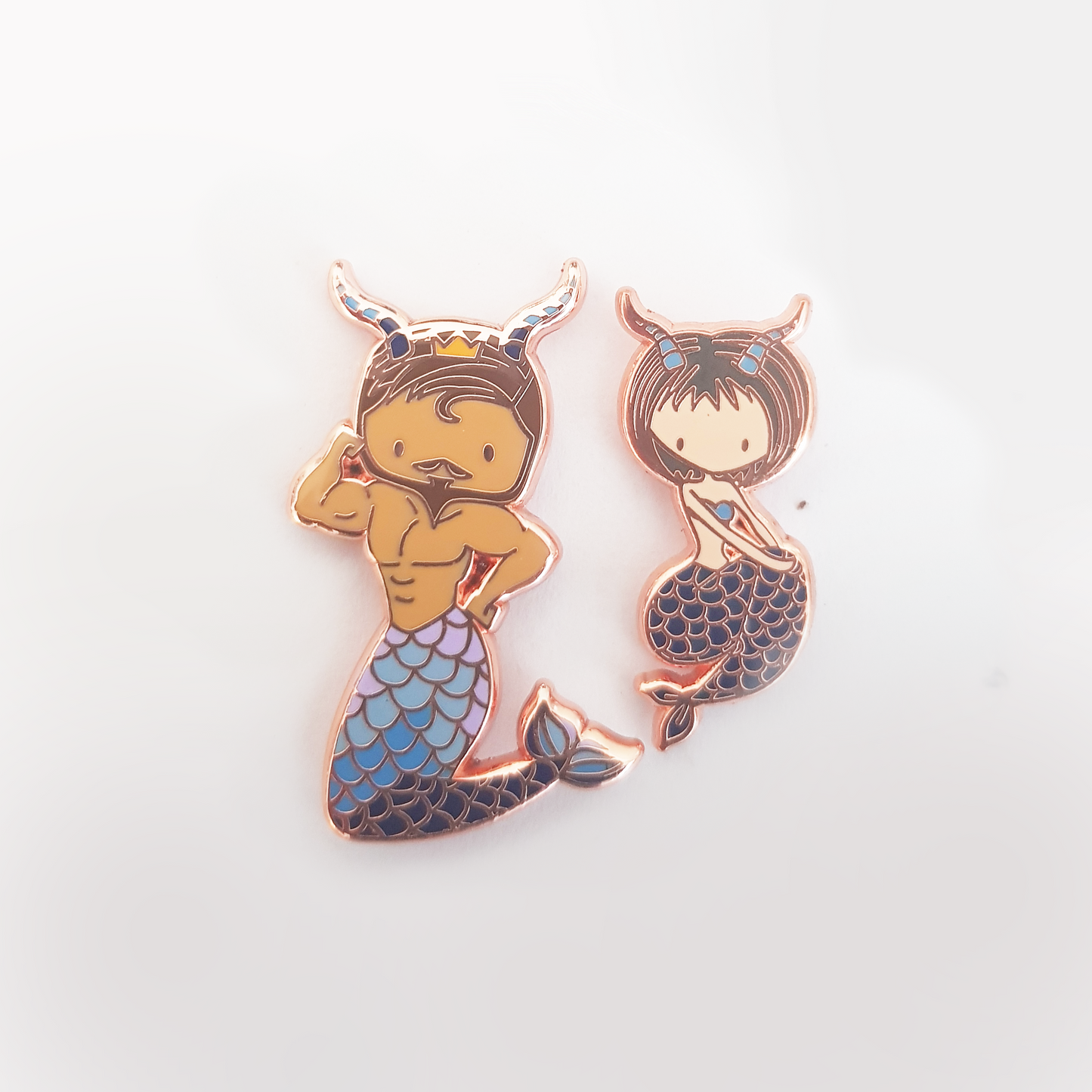 Capricorn Mermaid Pin