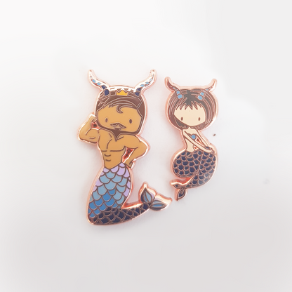 Capricorn Mermaid Pin