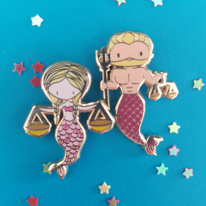 Libra Mermaid Pin