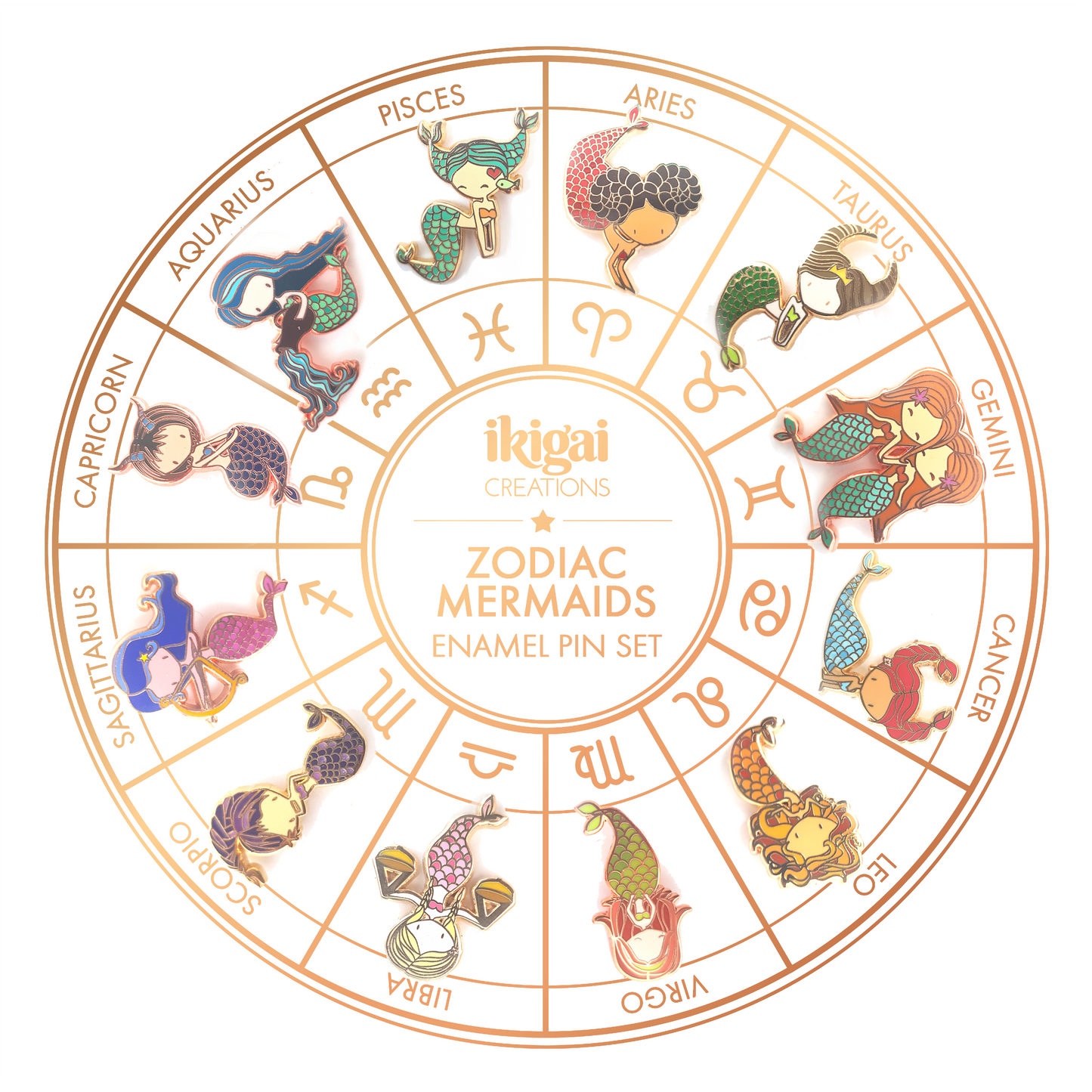 Aquarius Mermaid Pin