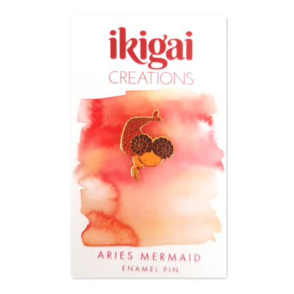 Aries Mermaid Pin
