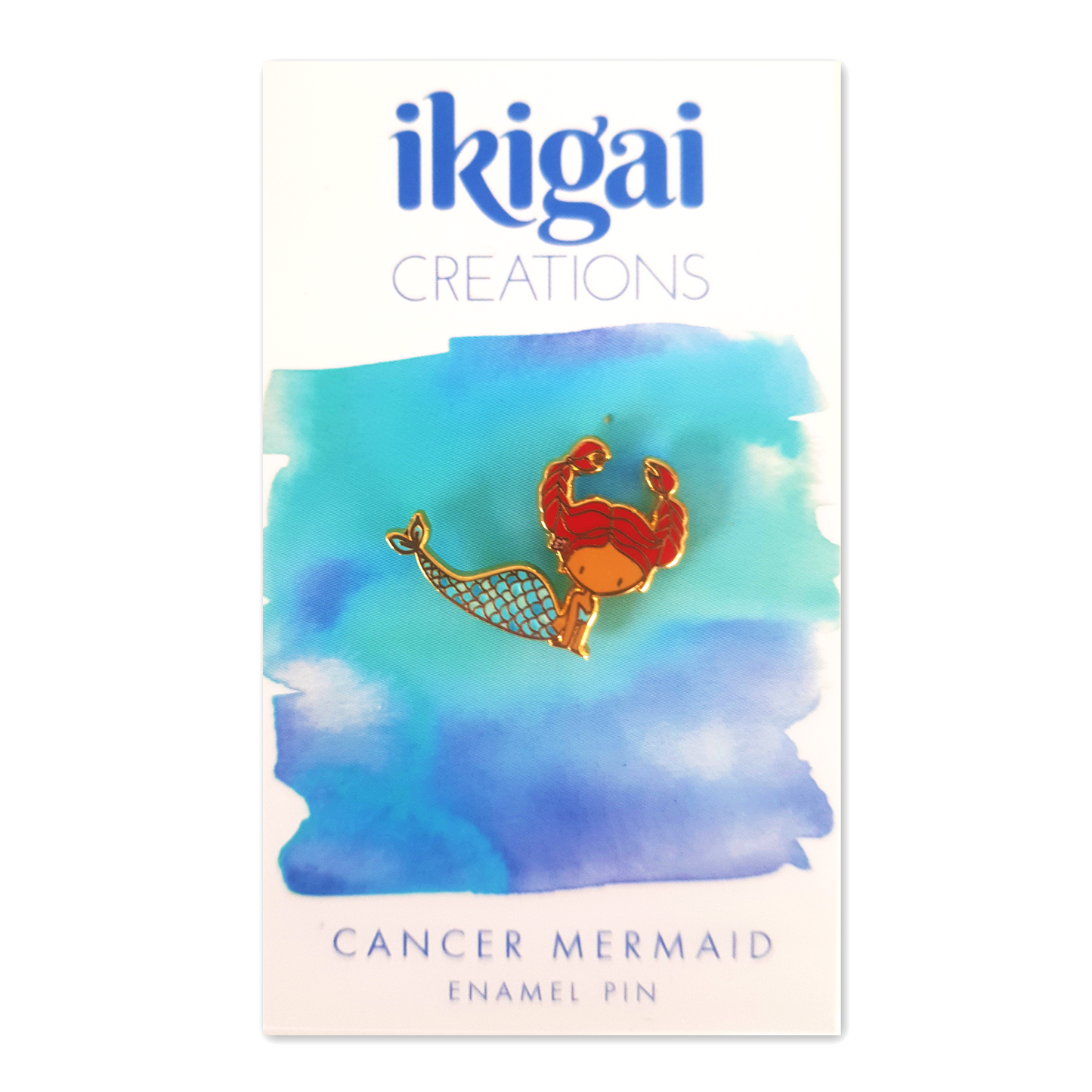 Cancer Mermaid Pin