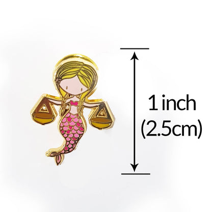 Libra Mermaid Pin