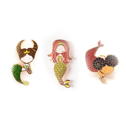 Zodiac Mermaids Set (12 Pins)