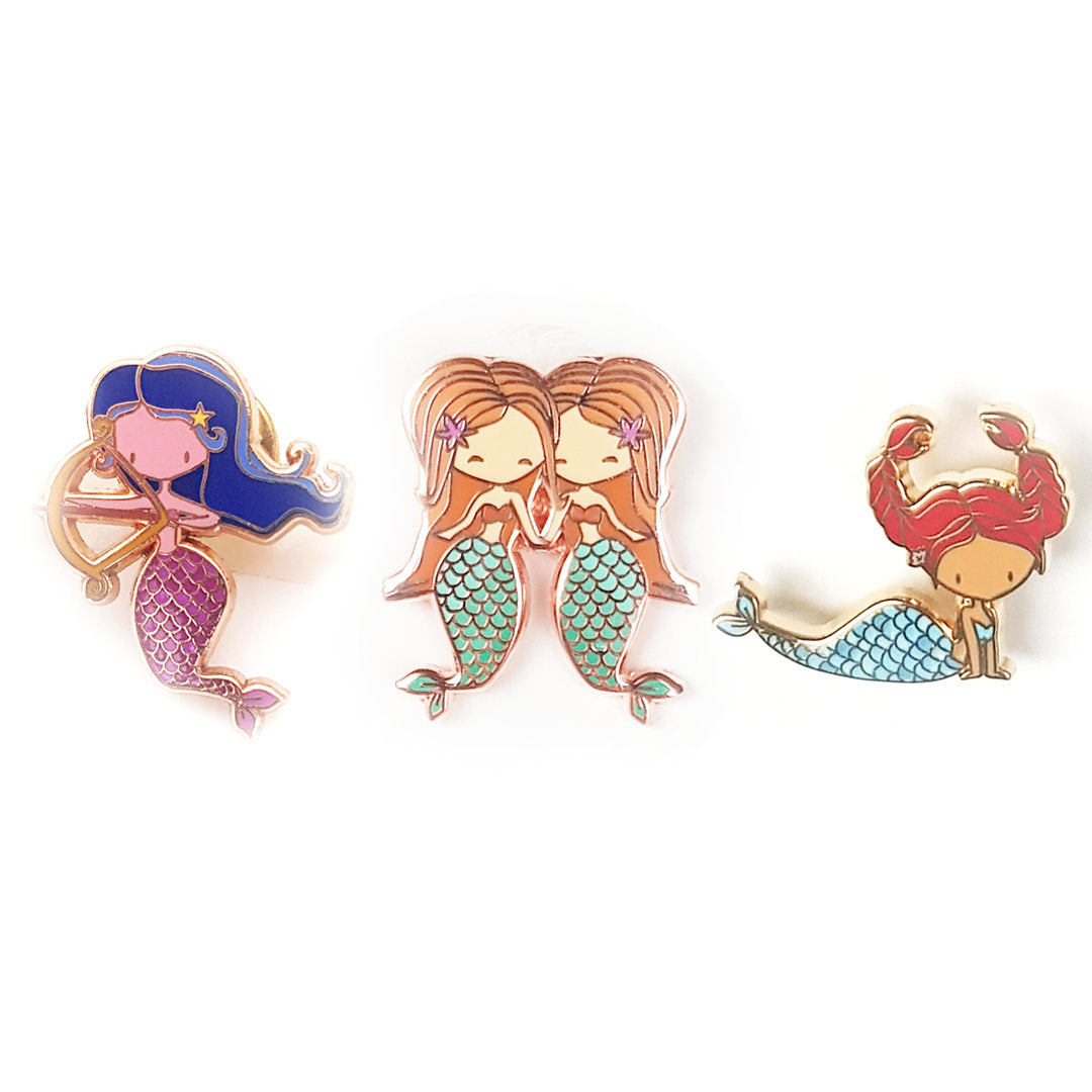 Zodiac Mermaids Set (12 Pins)