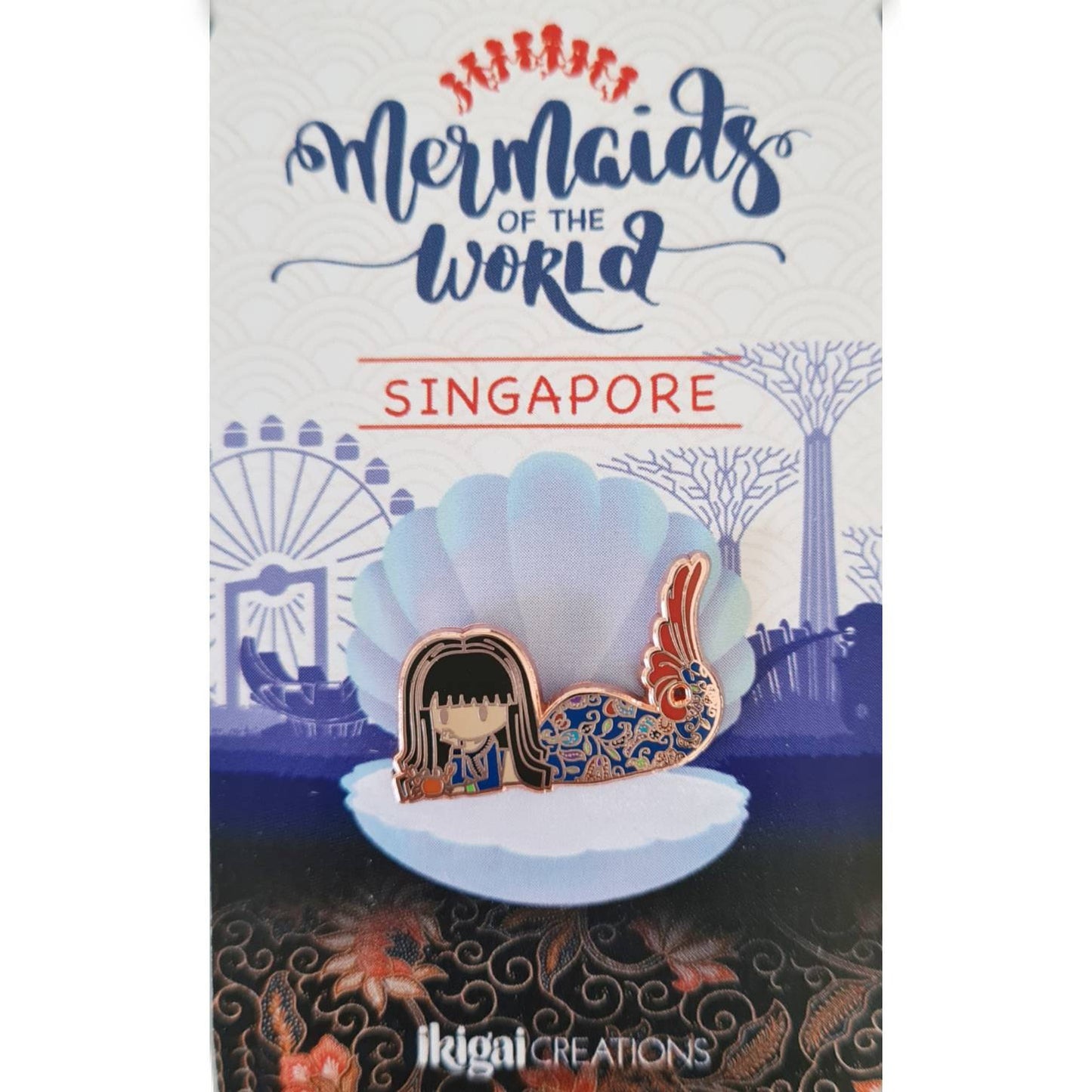 Mermaid of Singapore Pin
