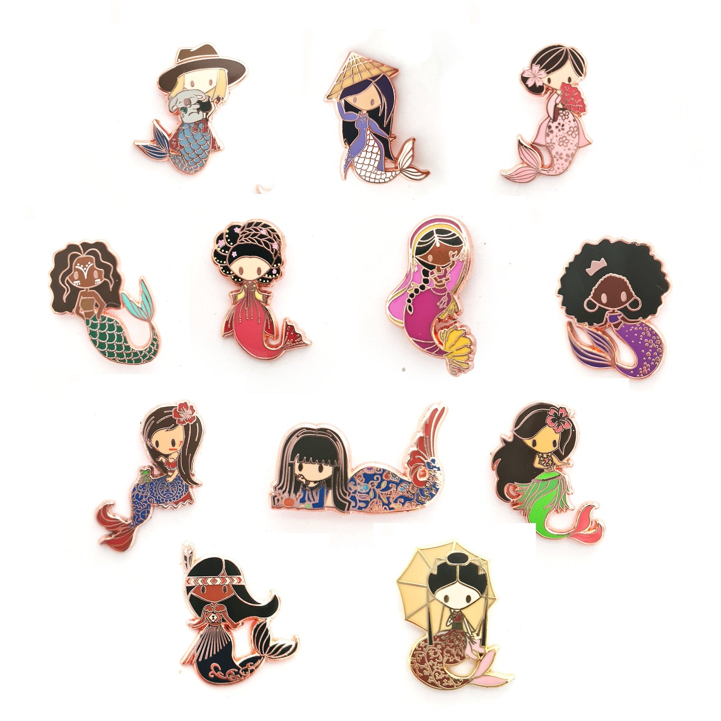 Mermaid of Hawaii Pin