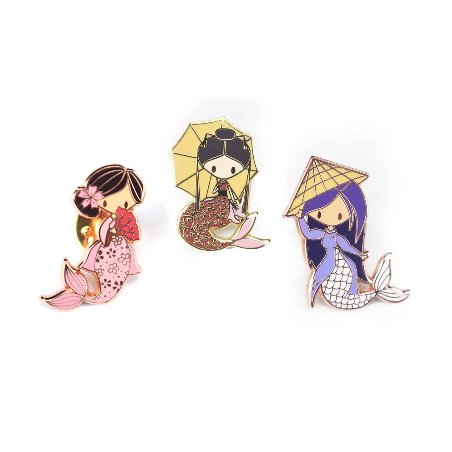 Mermaids of the World - Set 1 (12 Pins)