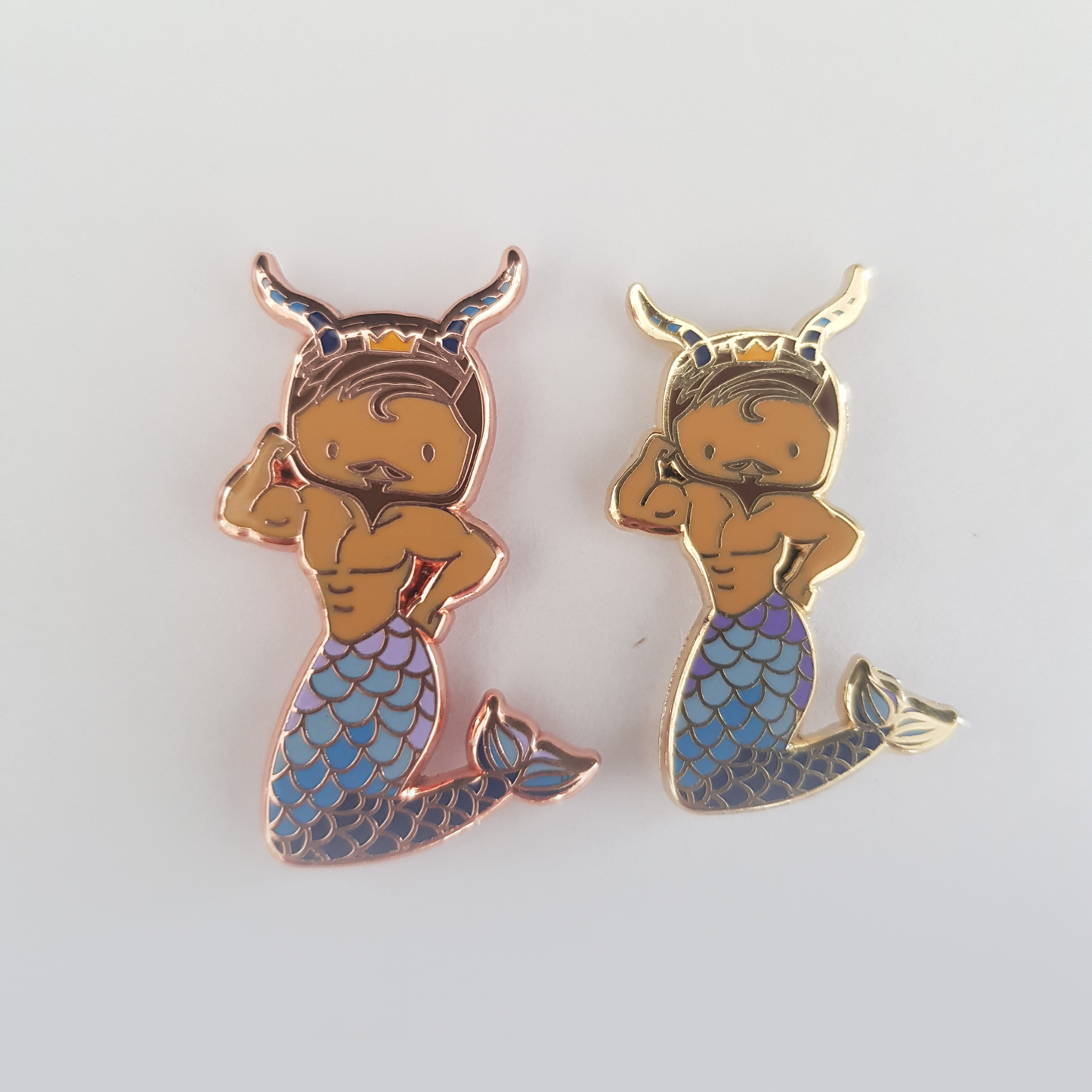 Capricorn Merman Pin