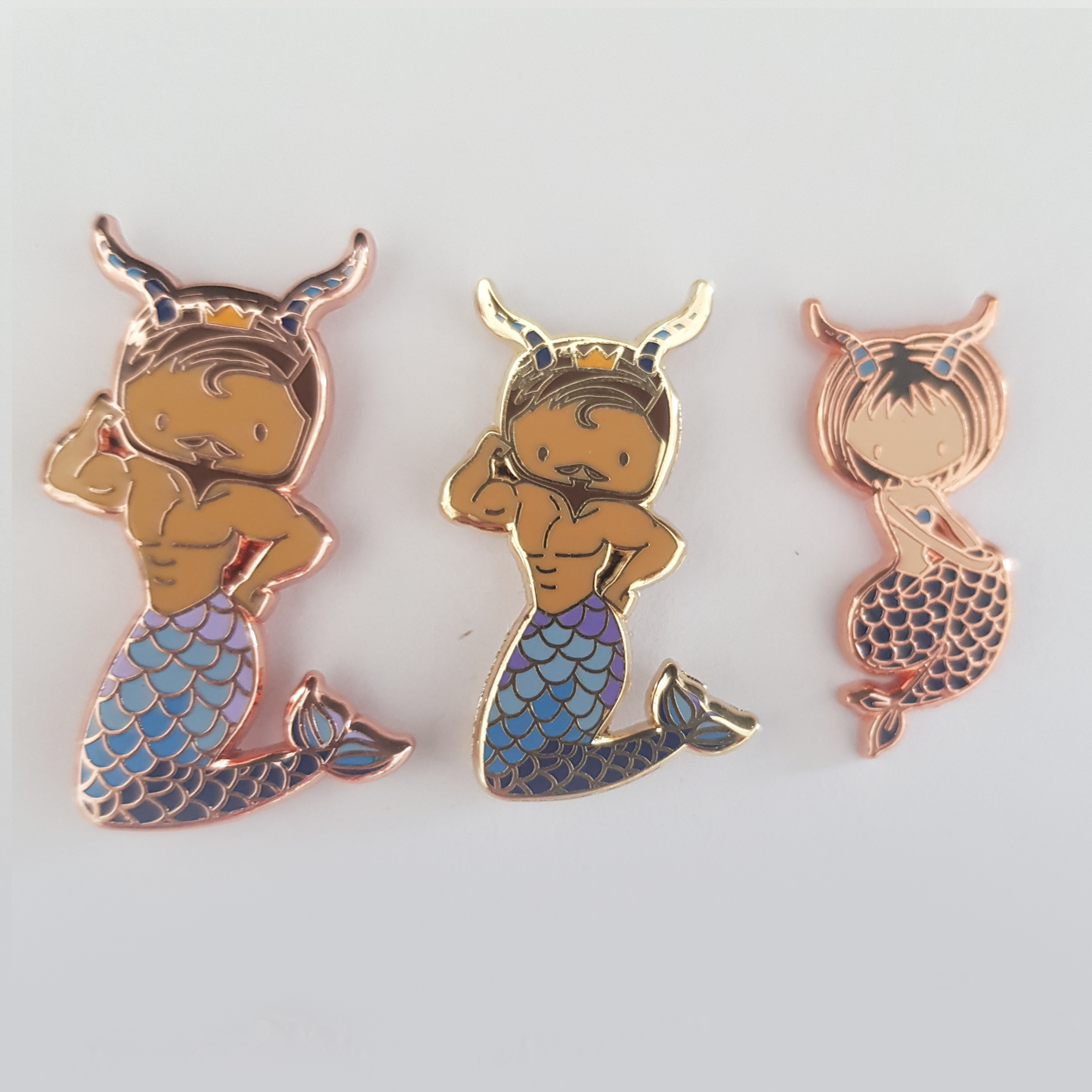 Capricorn Merman Pin
