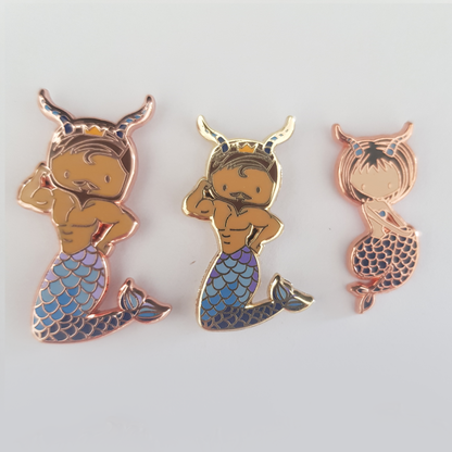 Capricorn Merman Pin
