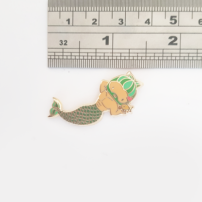 Pisces Zodiac Merman Pin measurement 1.2